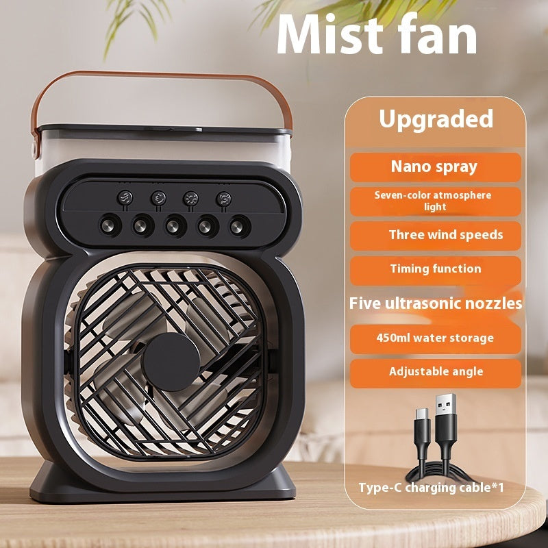 Shopi Vella mist fan portable air conditioner for home office with nano spray and adjustable angle