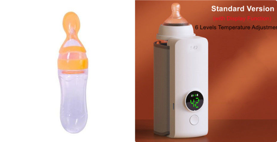 Shopi Vella portable baby bottle warmer with digital display and adjustable temperature for home storage use