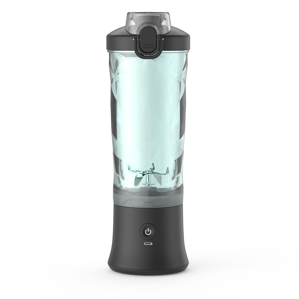 Shopi Vella portable blender for smoothies with black base and clear blending jar for kitchen storage