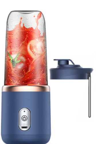 Shopi Vella portable blender for smoothies in blue with juice and removable lid for kitchen storage