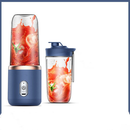 Shopi Vella portable blender for smoothies in blue with detachable cup and fresh fruit blend inside