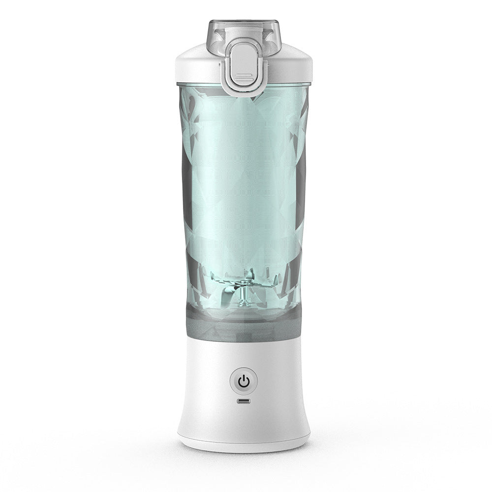Shopi Vella portable blender for smoothies with clear blending jar and white base