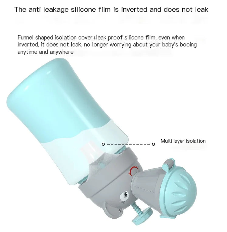 Portable children's urinal wholesale with anti leakage silicone film and multi layer isolation cover
