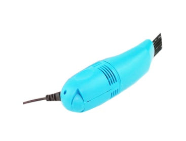 Shopi Vella portable computer keyboard brush in blue for cleaning dust and debris from keyboards