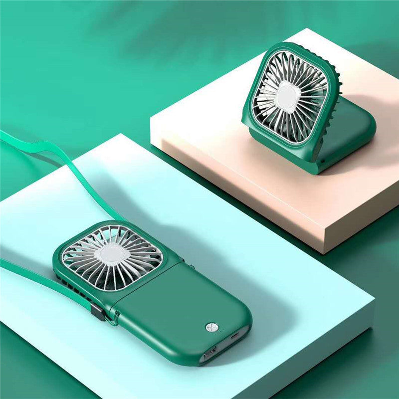 Shopi Vella foldable mini air cooler in green, portable and compact for personal cooling