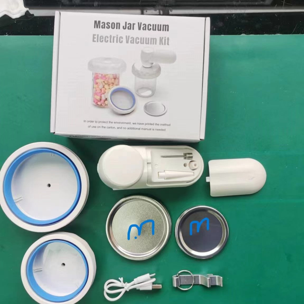 Shopi Vella portable food preservation machine Mason Jar Vacuum Electric Vacuum Kit with accessories