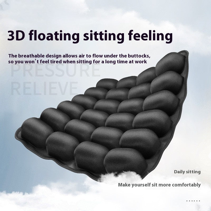 Shopi Vella portable inflatable seat cushion with 3D floating sitting feeling and breathable design for comfort