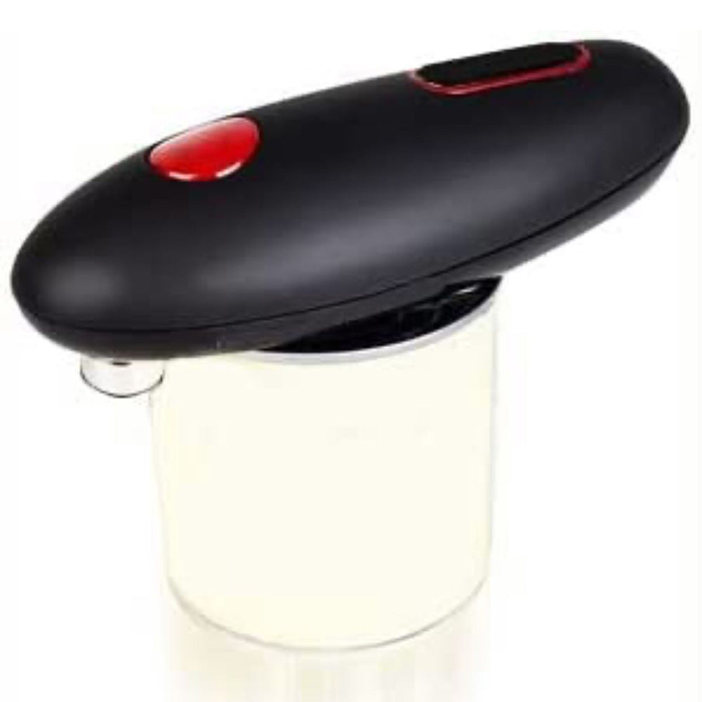 Black and red portable kitchen opener tool with ergonomic design for easy bottle opening