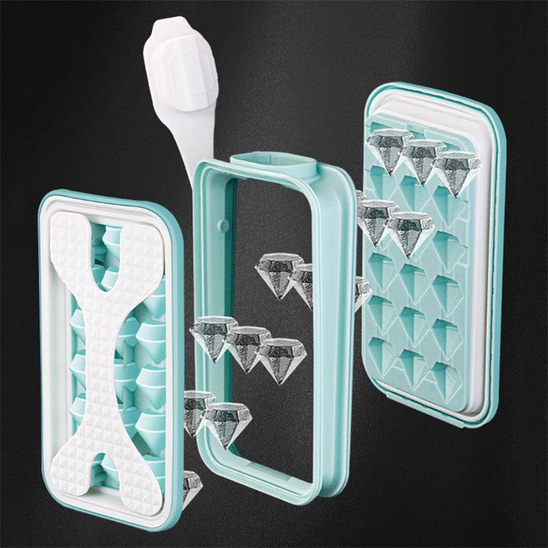Shopi Vella portable silicone ice ball mold in teal for easy kitchen storage and ice making