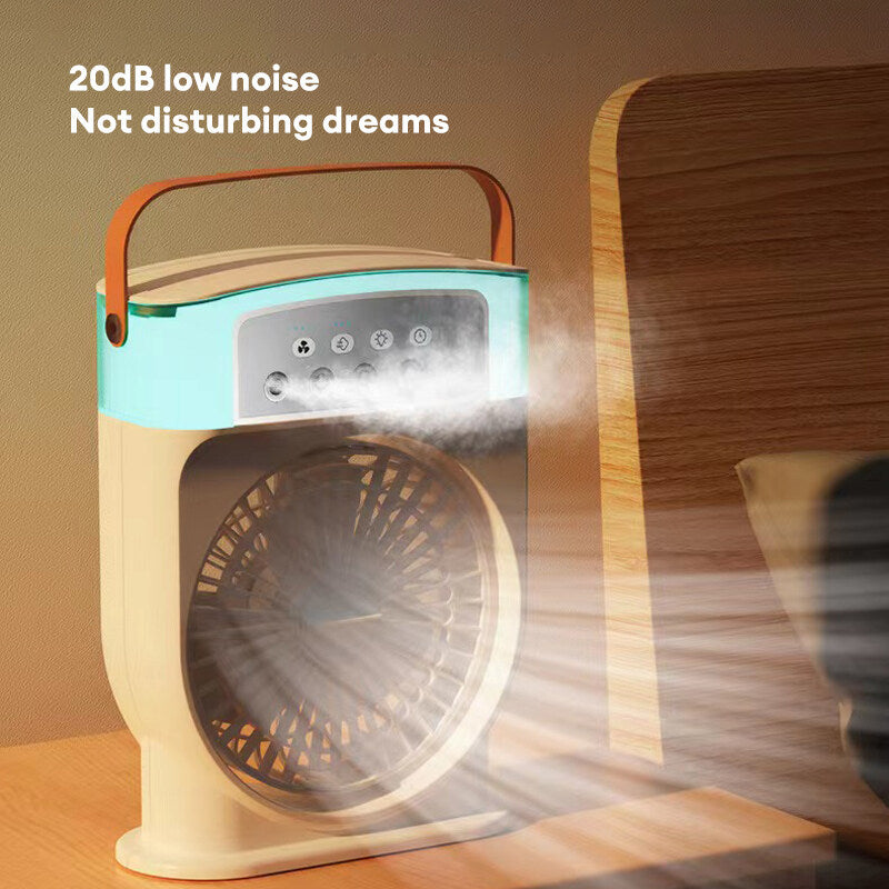 Shopi Vella portable USB air conditioner fan with low noise operation ideal for bedroom use