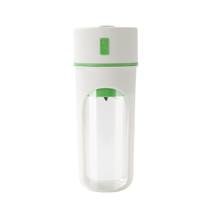 Shopi Vella wireless portable juicer cup in white and green for easy kitchen storage and fresh juice on the go