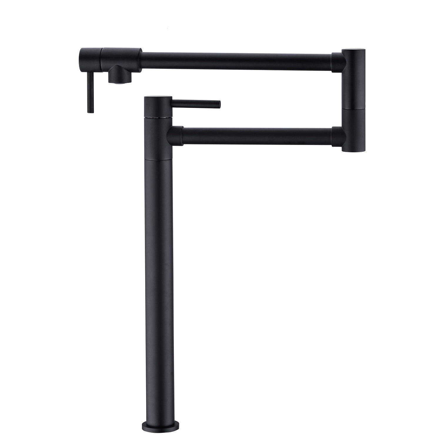 Shopi Vella black pot filler faucet with extended handle for modern kitchen convenience