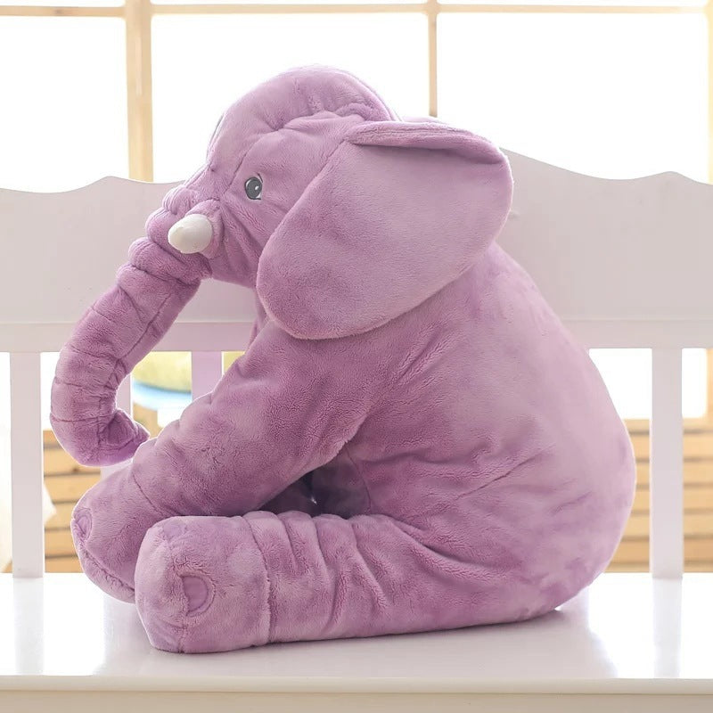 Shopi Vella soft comfort baby sleep toy in purple elephant design plush pillow case