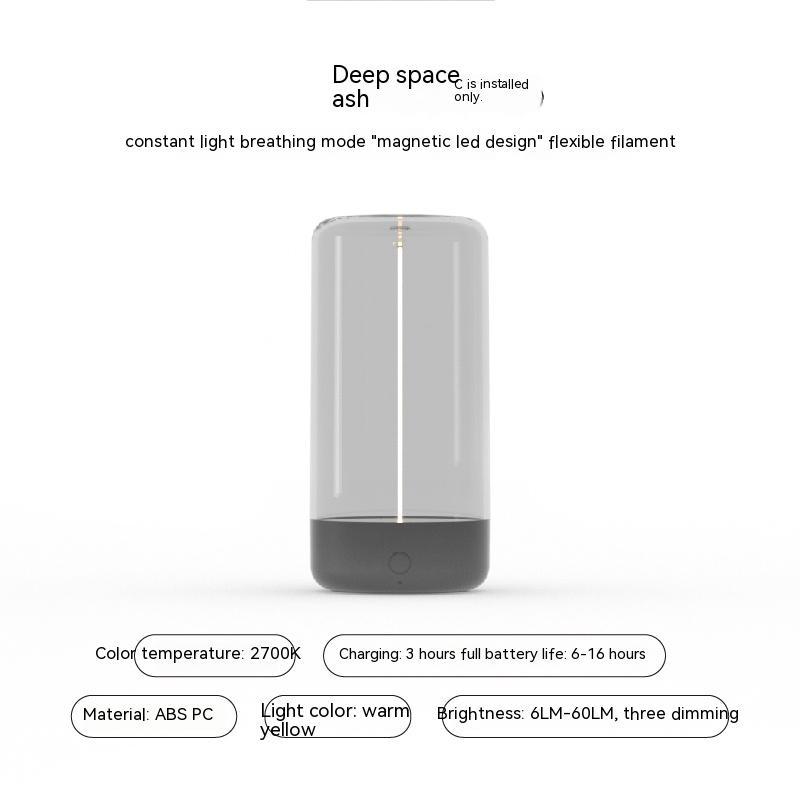 Shopi Vella rechargeable LED camping light with warm yellow light and 6 to 16 hours battery life