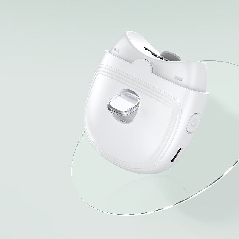 Shopi Vella rechargeable nail clippers for adults in sleek white design with compact size