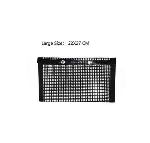 Shopi Vella large reusable BBQ grill mesh bag black 22x27 cm for kitchen storage