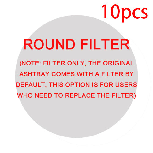 Shopi Vella smoke removal air purifier ashtray round filter replacement set of 10