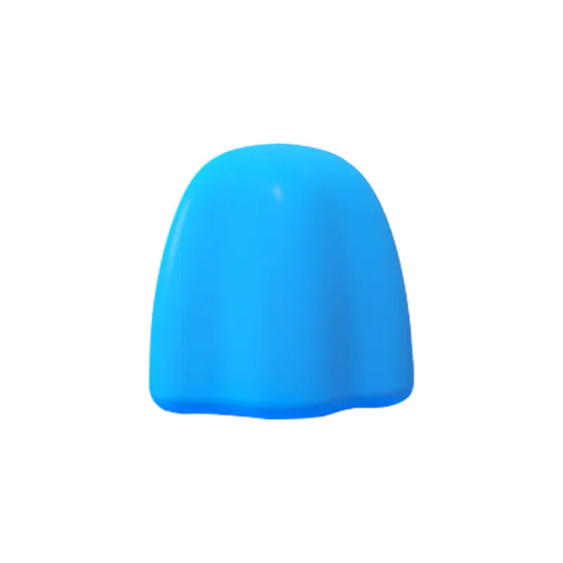 Blue self-sealing toothpaste cap designed to keep toothpaste fresh and secure