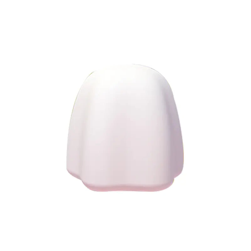 White self-sealing toothpaste cap with smooth rounded edges for hygienic toothpaste storage
