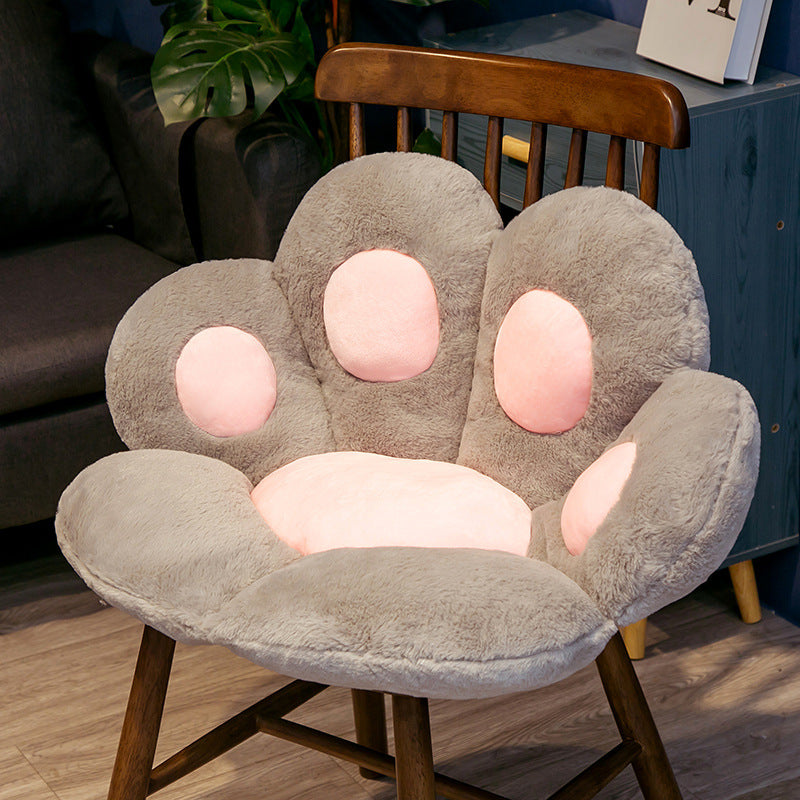 Shopi Vella semi surrounded cushion office chair with plush gray and pink padding for home storage