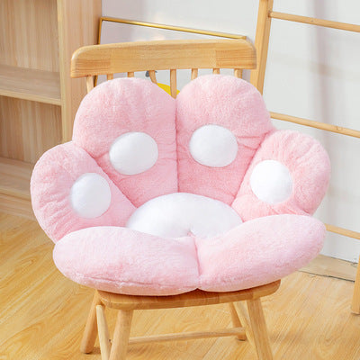 Shopi Vella semi surrounded cushion office chair pink plush seat cover for home storage