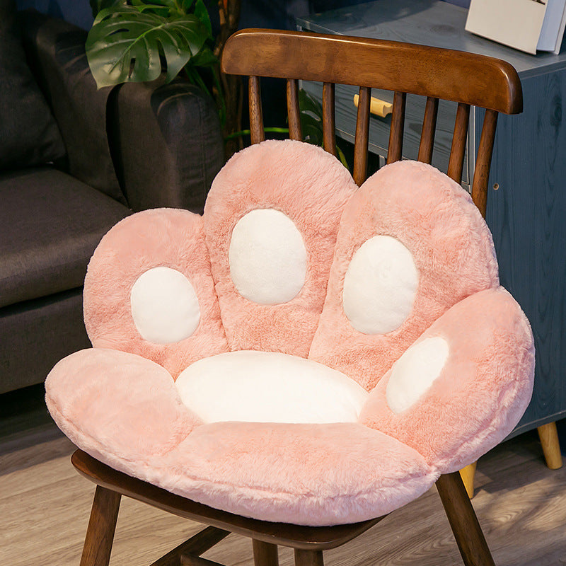 Shopi Vella pink semi surrounded cushion office chair plush home storage seat pad