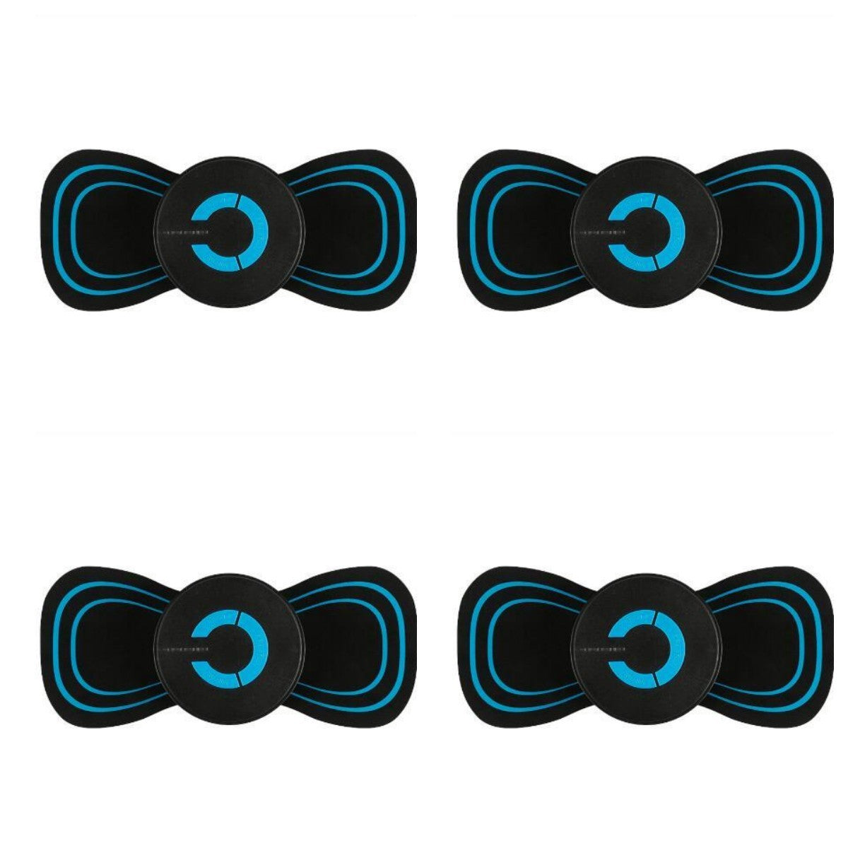 Shopi Vella smart cervical spine massager with black and blue ergonomic design for home storage