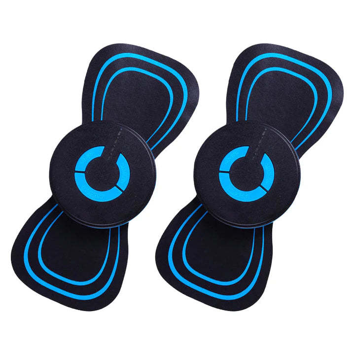 Shopi Vella smart cervical spine massager pads with black and blue design for home storage use