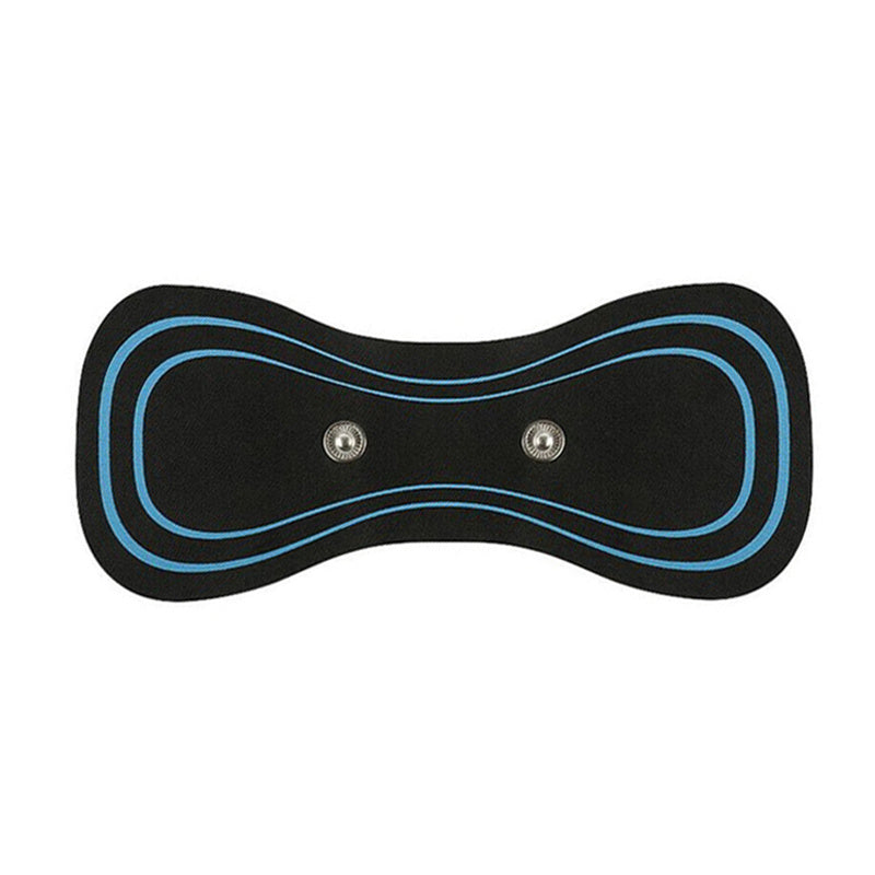 Smart cervical spine massager with ergonomic design and blue accents for home storage use
