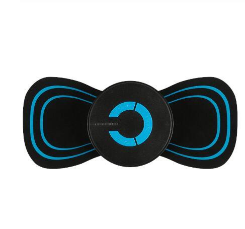Shopi Vella smart cervical spine massager with black and blue design for home storage and pain relief