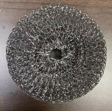 Metal stainless steel scrubber pad for kitchen cleaning in kitchen storage category