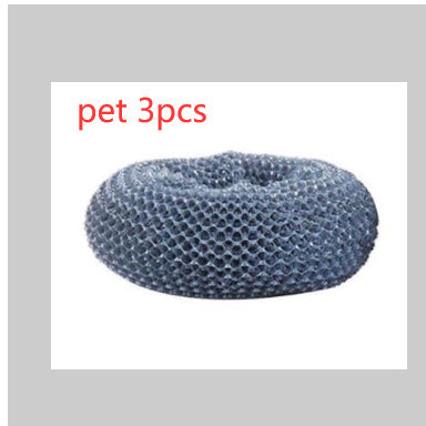Shopi Vella soap dispensing kitchen brush replacement scrubber pads set of 3 blue
