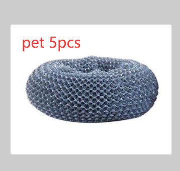 Shopi Vella pet 5pcs set of grey kitchen scrubbers for cleaning and storage