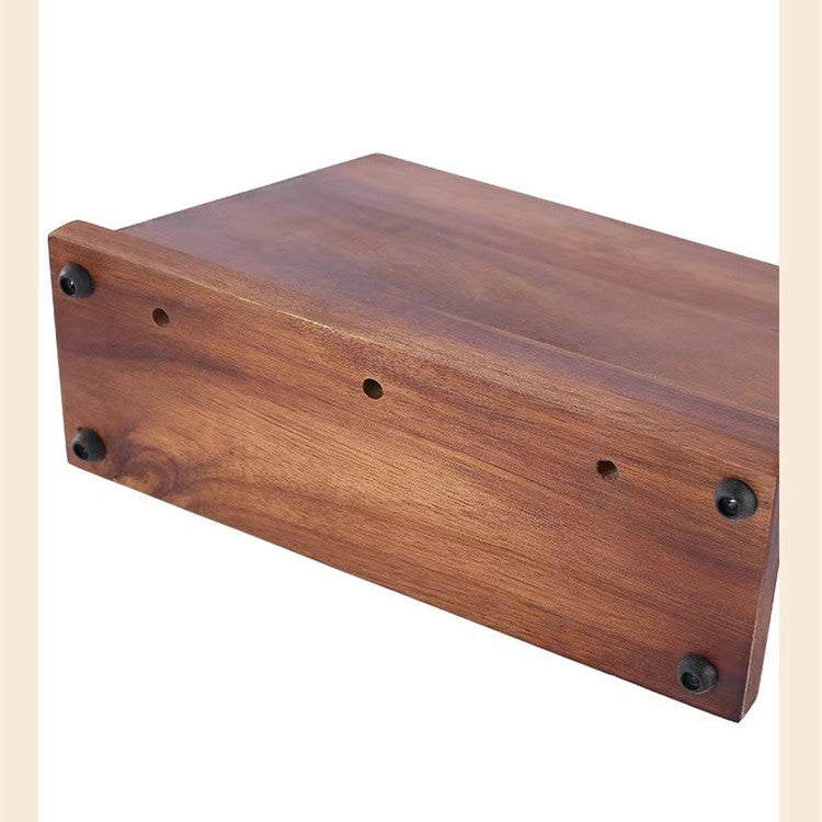 Shopi Vella solid wood magnetic knife holder with smooth finish and pre-drilled mounting holes