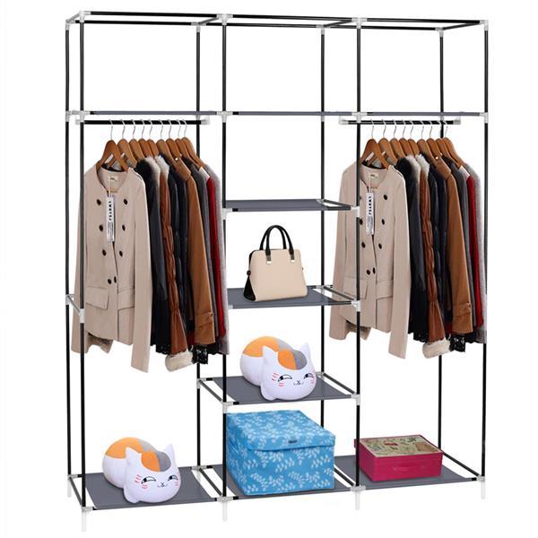 Shopi Vella space saving bedroom wardrobe solution with hanging clothes and multiple shelves for storage