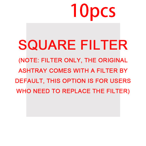 Shopi Vella replacement square filters for smoke removal air purifier ashtray 10 pieces