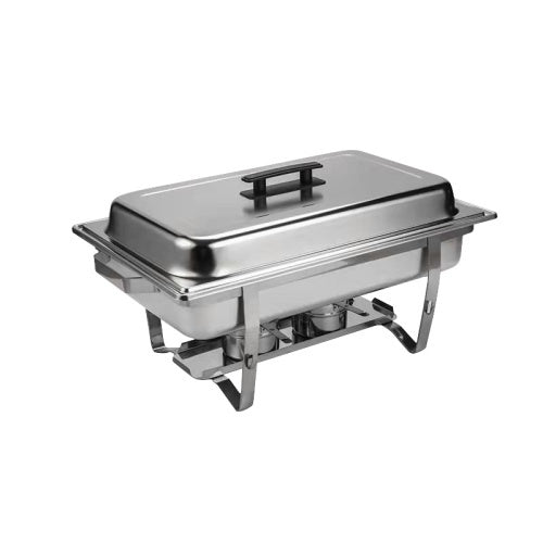 Shopi Vella stainless steel food warmers for home with lid and stand for serving meals