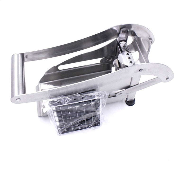 Shopi Vella stainless steel vegetable cutter with sturdy handle and grid blades for kitchen storage