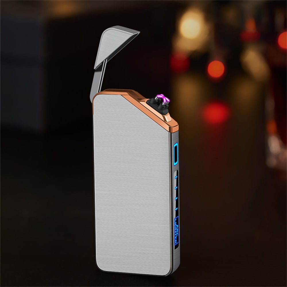 Shopi Vella stylish pocket cigarette lighter with sleek metallic finish and electric plasma arc ignition