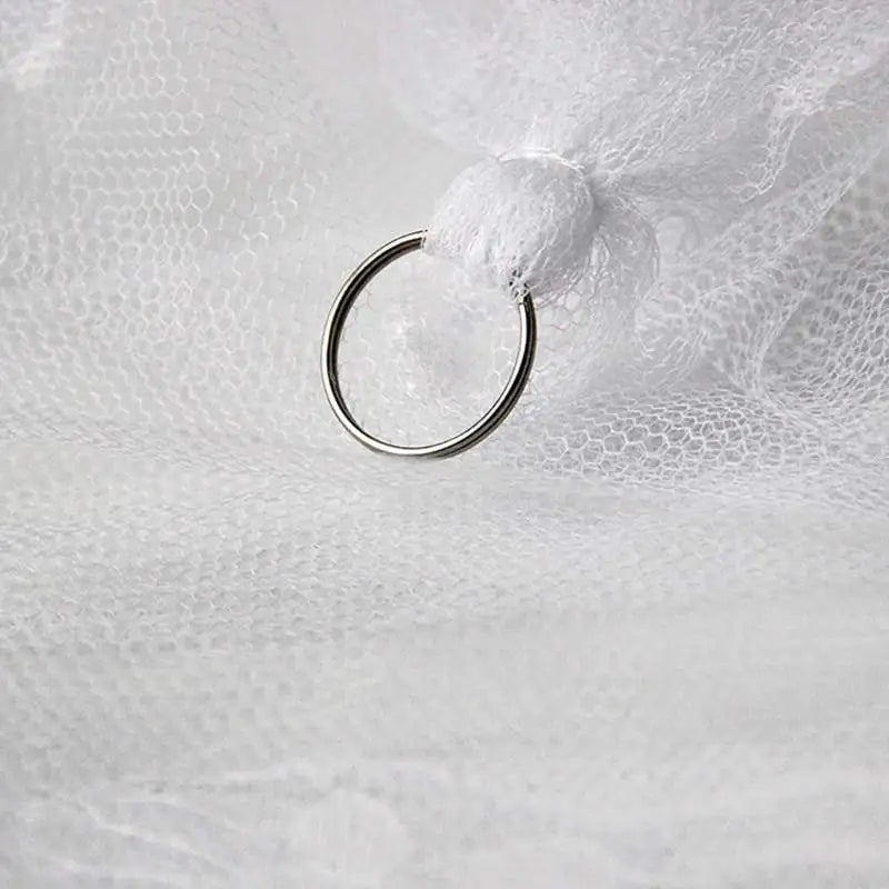 White Princess Mosquito Net with Dome Design