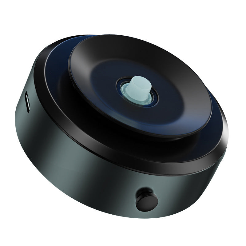 Shopi Vella black vacuum adsorption phone holder with compact round design for secure device mounting