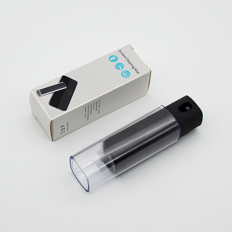 Shopi Vella compact screen cleaner with storage in clear protective case and white packaging