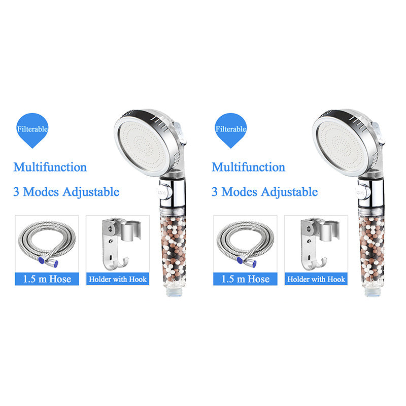 Shopi Vella negative ion shower head with multifunction 3 modes adjustable and 1.5 m hose