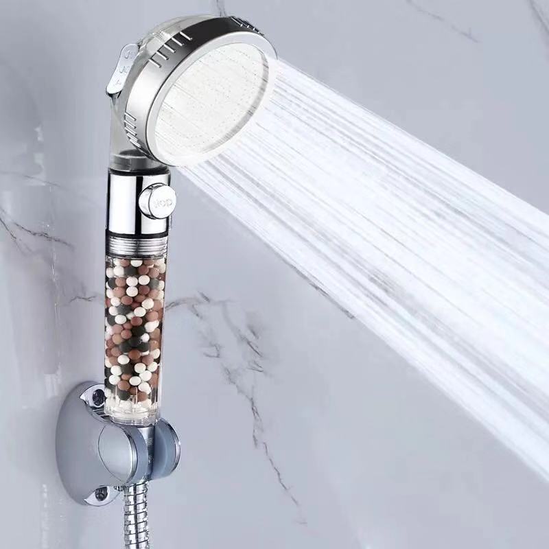 Shopi Vella negative ion shower head with mineral bead filter and strong water flow for improved home shower