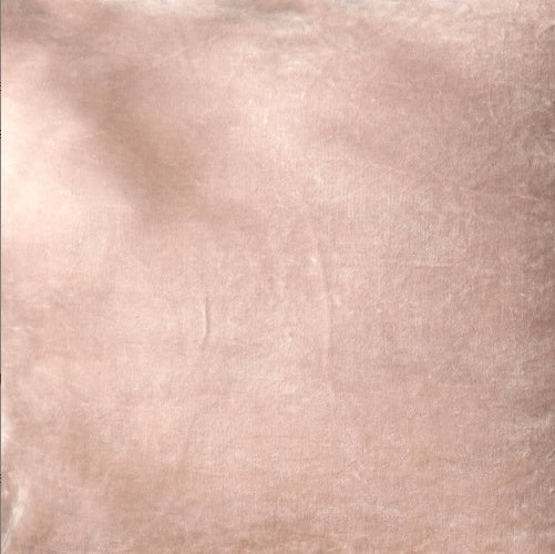 Shopi Vella solid throw pillow with flange in soft blush pink pillow case fabric close up