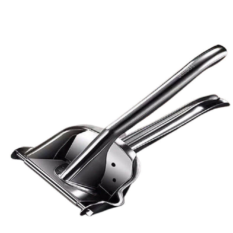 Shopi Vella stainless steel manual juicer with ergonomic handles for easy citrus juicing