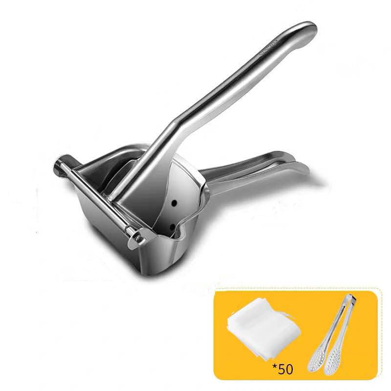 Shopi Vella stainless steel manual juicer with ergonomic handle for easy fruit juice extraction