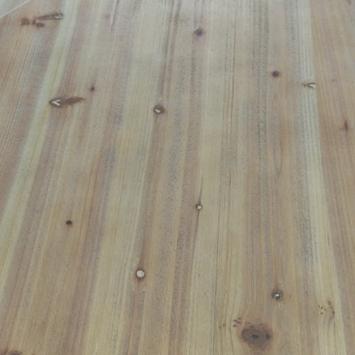 Shopi Vella vintage bucket coffee table set wooden tabletop with natural grain and knots