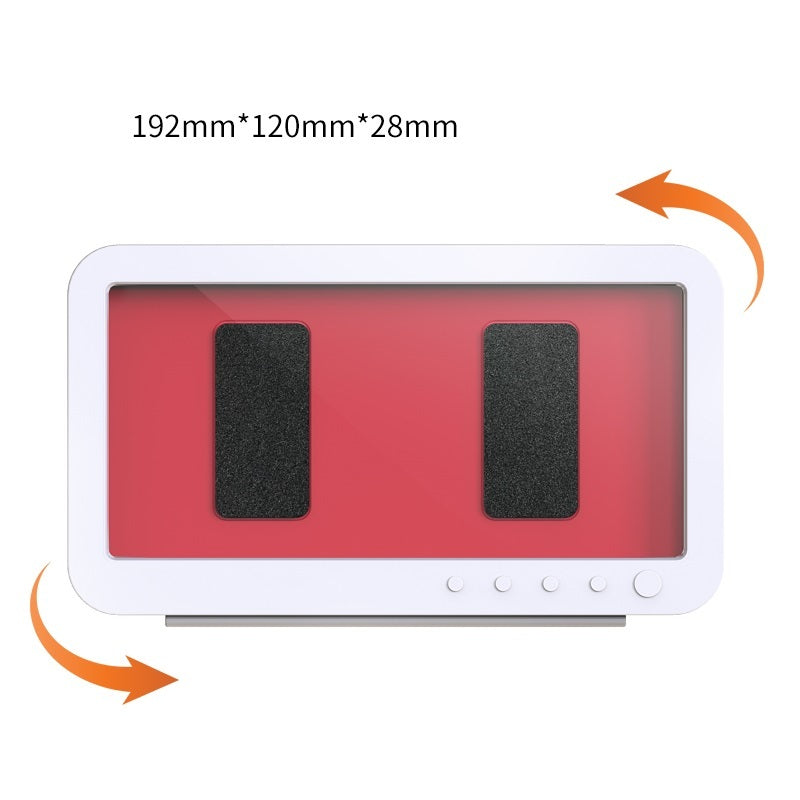 Shopi Vella waterproof bathroom phone holder with white frame and transparent cover for home storage