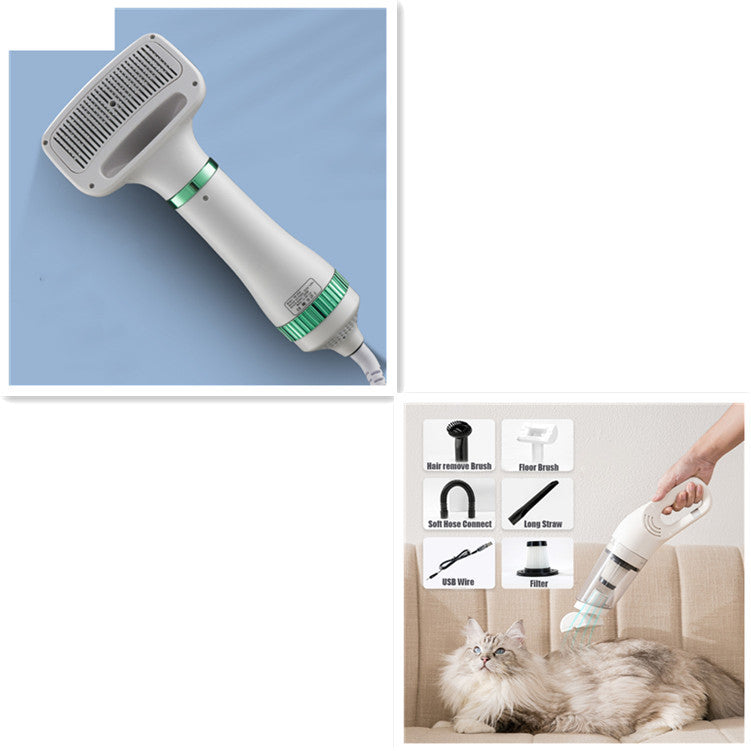 Shopi Vella dog grooming hair dryer with multiple attachments for effective pet hair removal at home